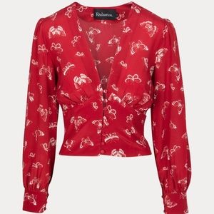 Realisation Par Kaia Top in Red Butterfly